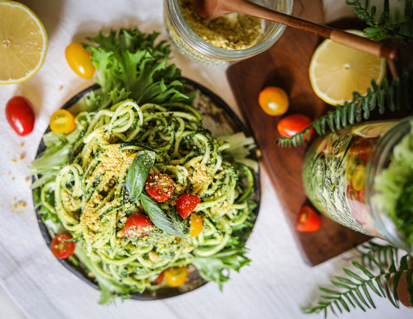Pesto Zucchini Noodles