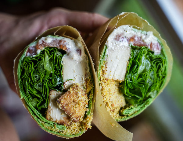Crispy Tofu Caesar Wrap