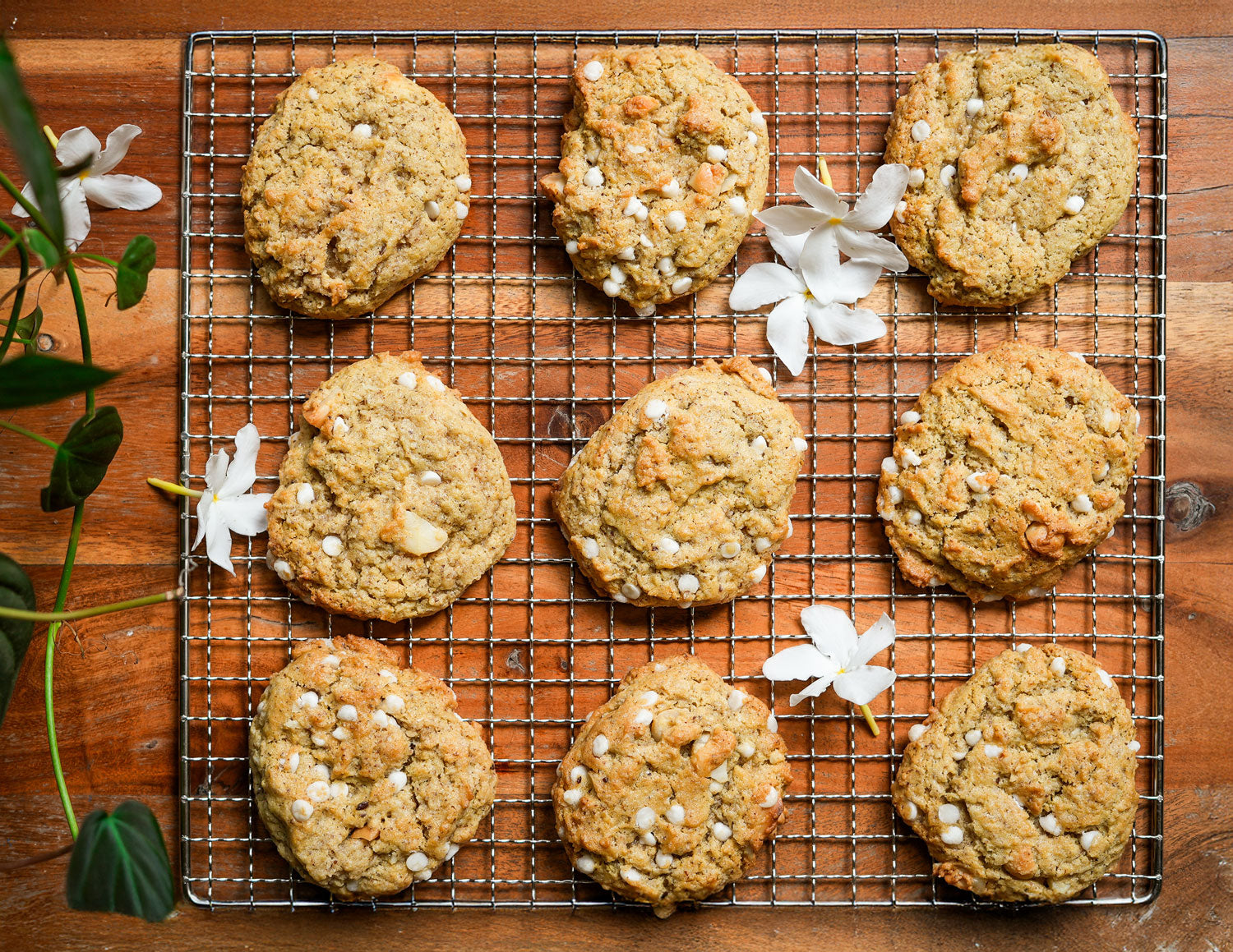 White Chocolate Mac Nut Cookies