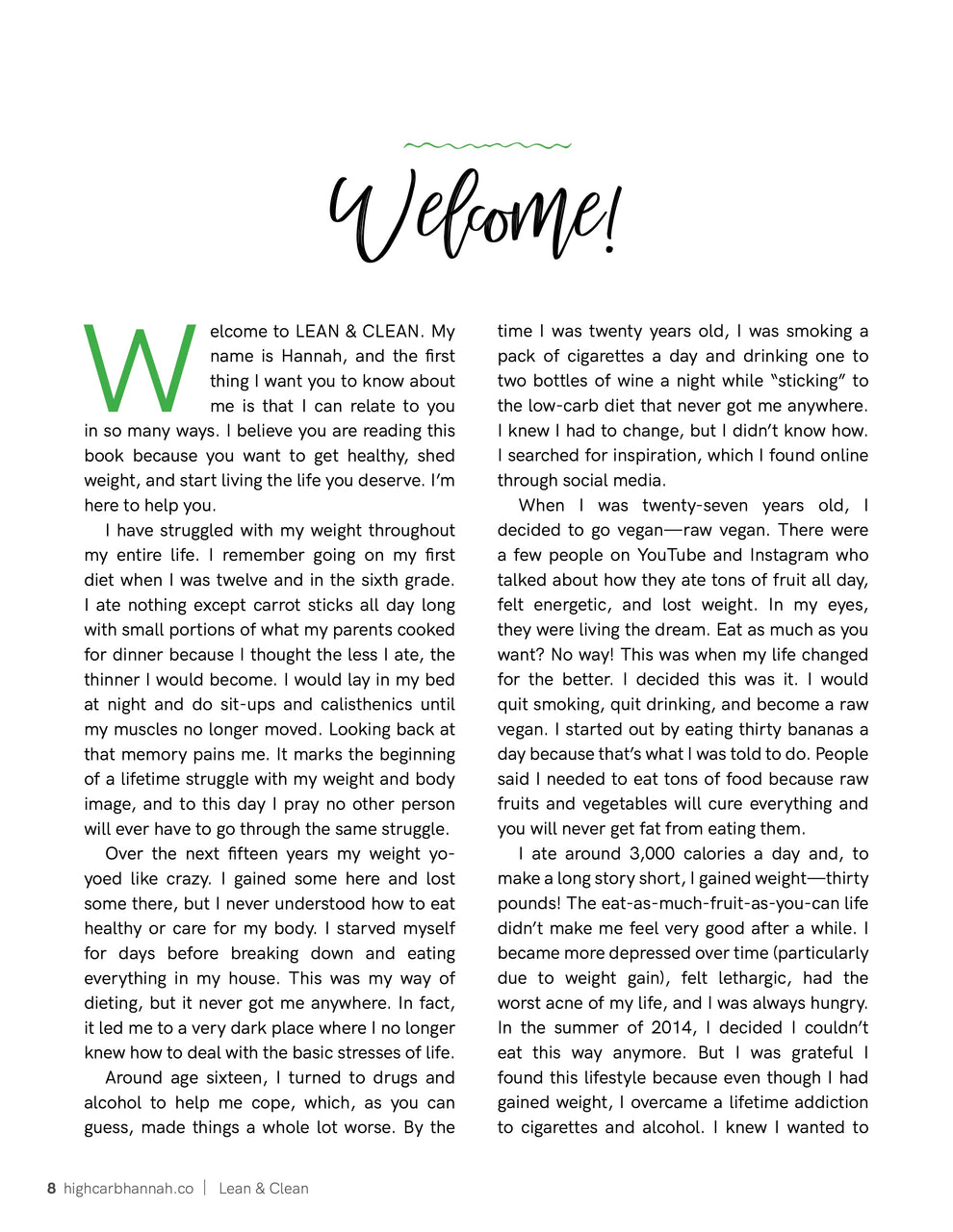 Lean & Clean – High Carb Hannah