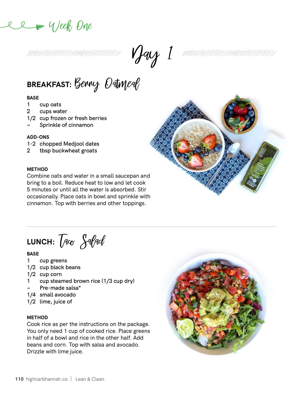 Lean & Clean – High Carb Hannah